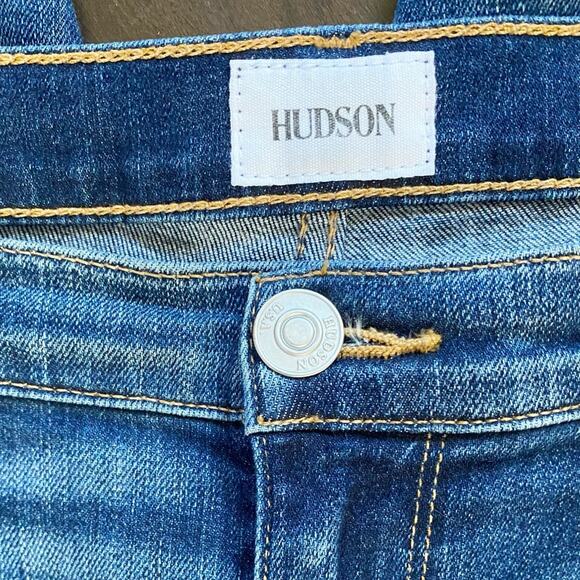 Hudson Nico Midrise Super Skinny Ankle Jeans Rose 29 X 28 - Picture 12 of 14
